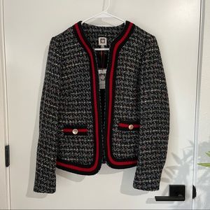 Anne Klein Knit Sweater Blazer